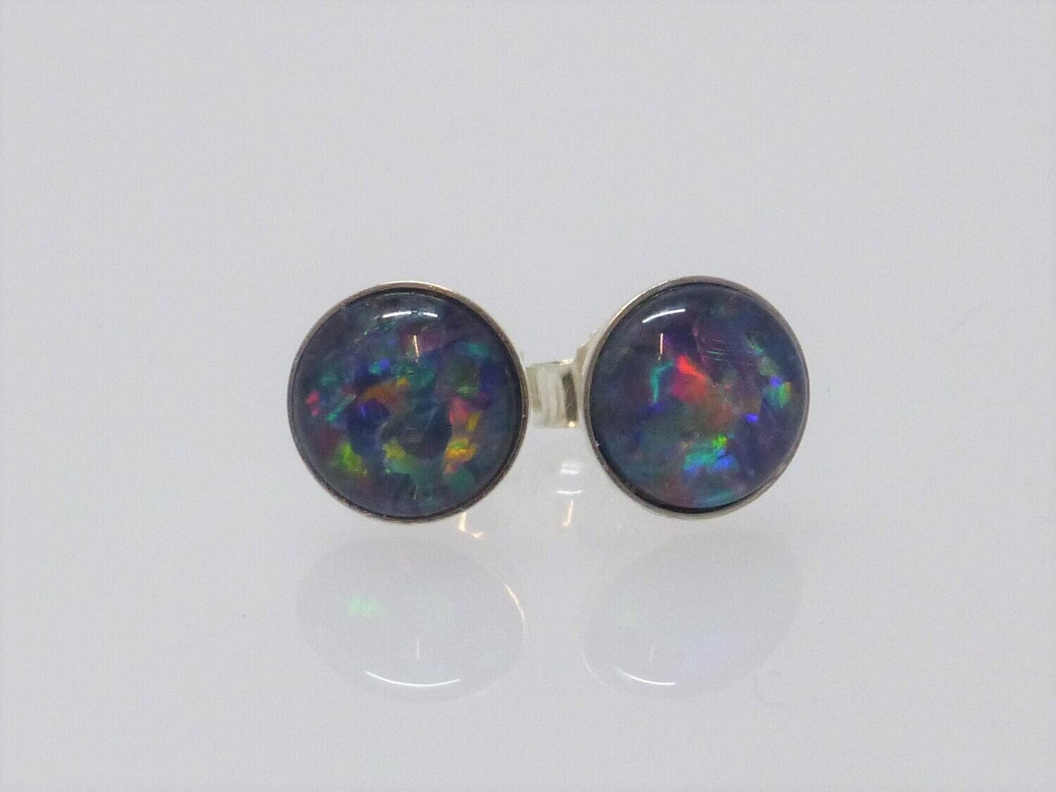 Ohrstecker Opal-Triplette Silber 925 -versch. Größen-