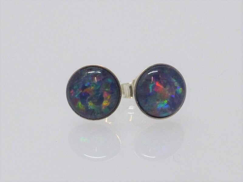 Ohrstecker Opal-Triplette Silber 925 -versch. Größen-