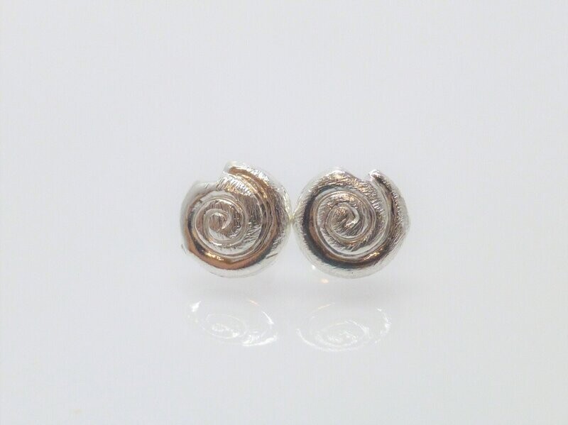 Ohrstecker Schnecke Silber