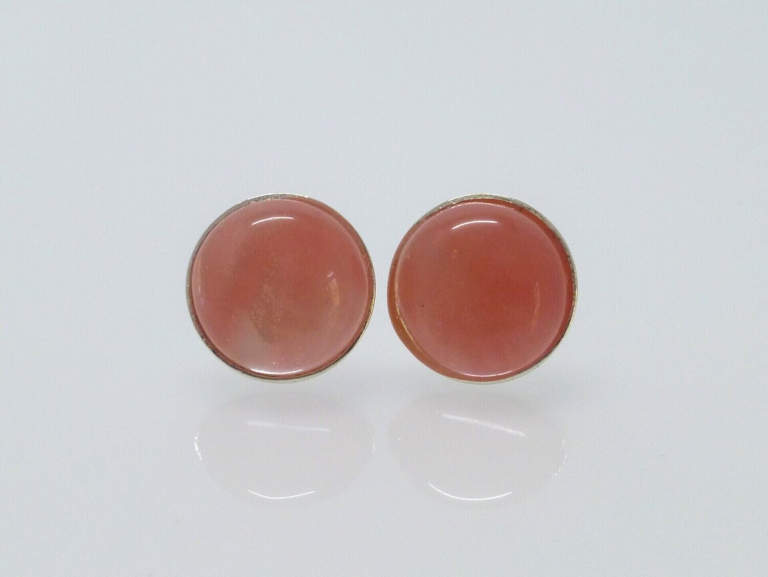 Ohrstecker Silber Kirschquarz Cabochon
