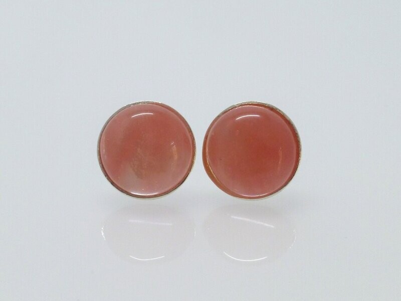 Ohrstecker Silber Kirschquarz Cabochon