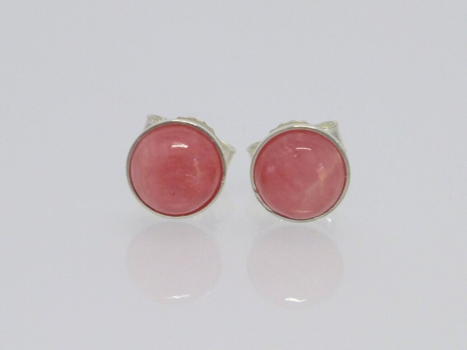 Ohrstecker Rhodochrosith Cabochon Silber 925- verschiedene Größen