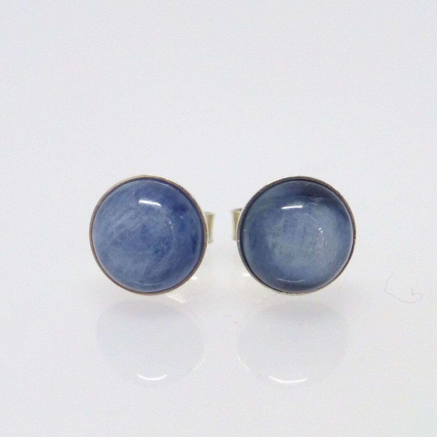 Ohrstecker Cyanith Cabochon Hellblau