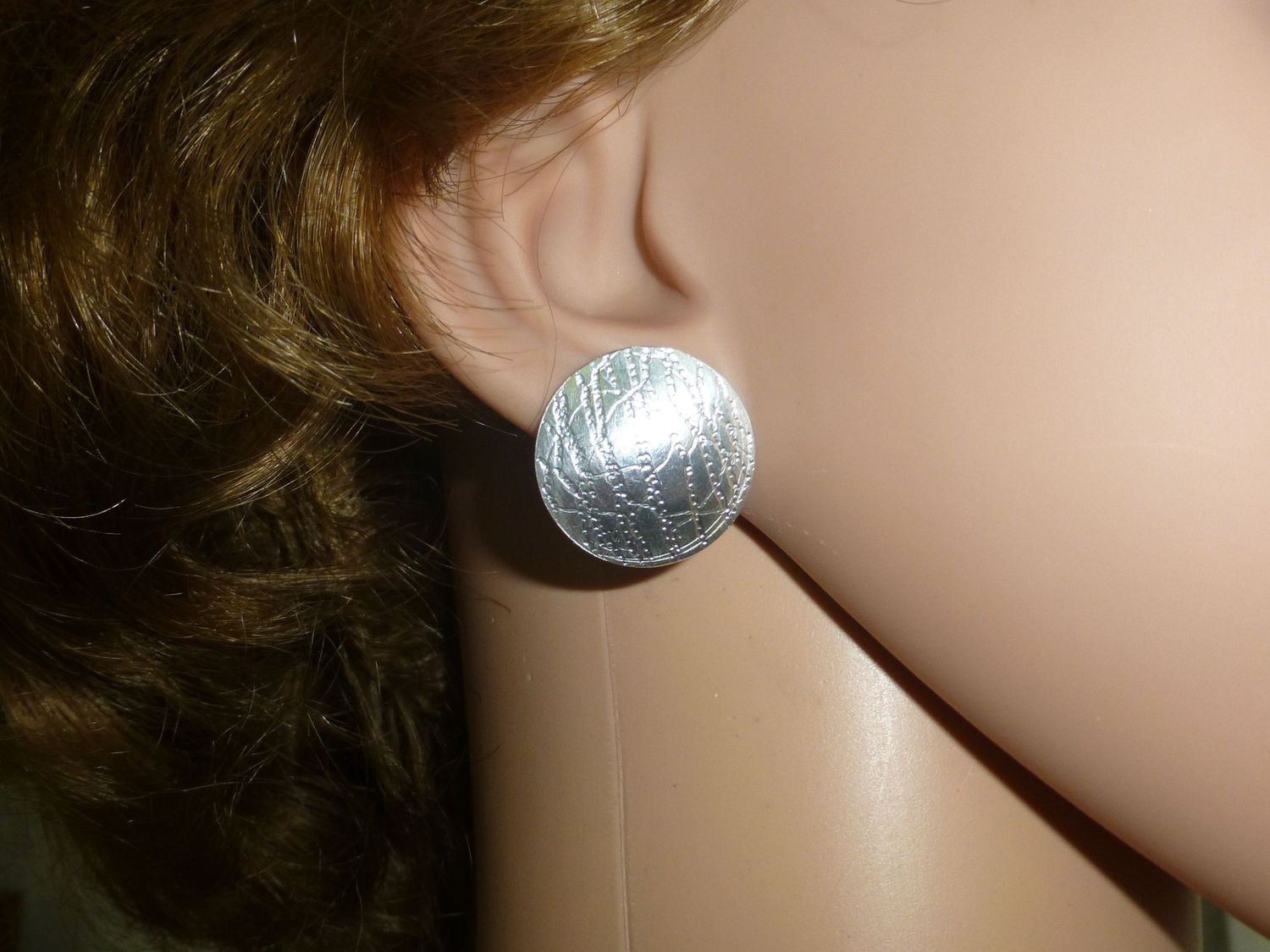 Ohrclips 22mm mit Strukturmuster