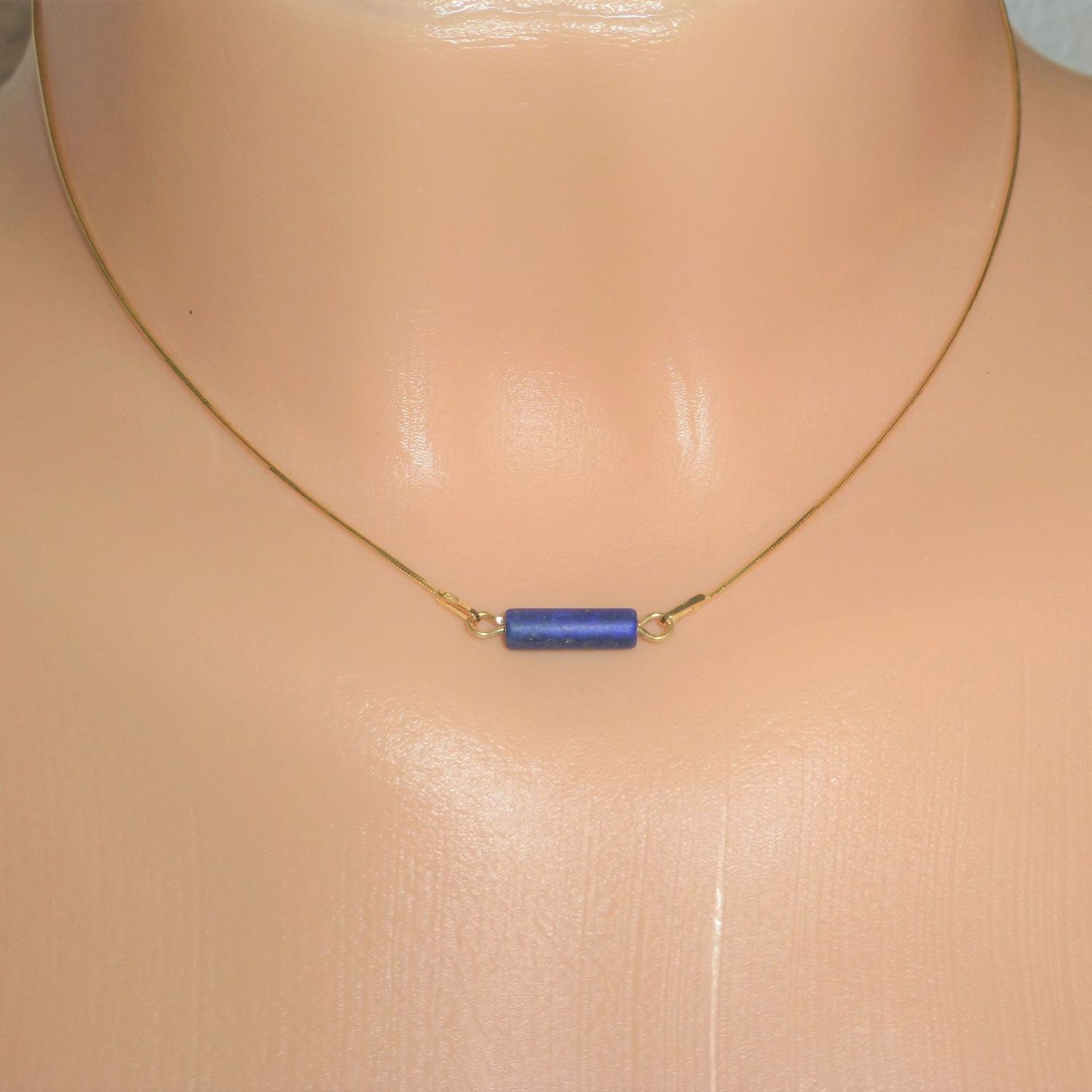 Schmucksett Kette + Armband Lapislazuli Gold