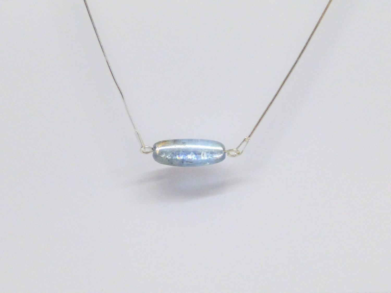 Schmucksett Kette + Armband Disthen Silber
