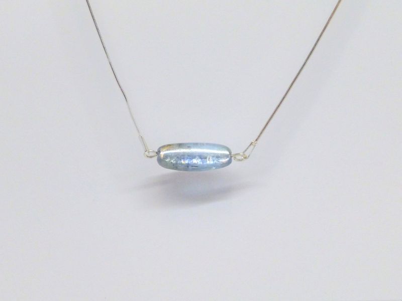 Schmucksett Kette + Armband Disthen Silber