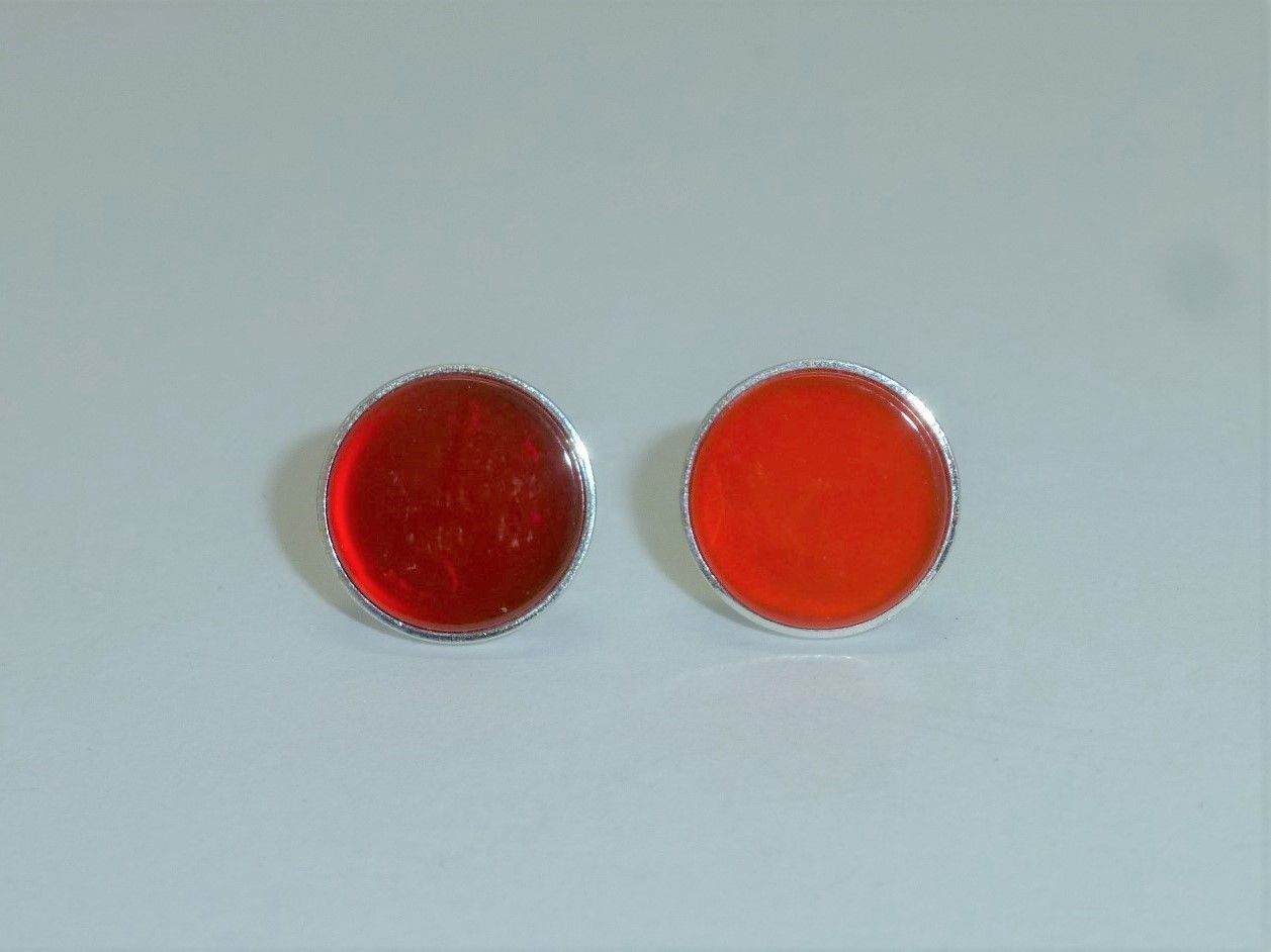 Ohrstecker Karneol Cabochon flach