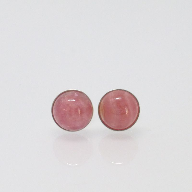 Ohrstecker Rhodochrosith Cabochon Silber 925- verschiedene Größen