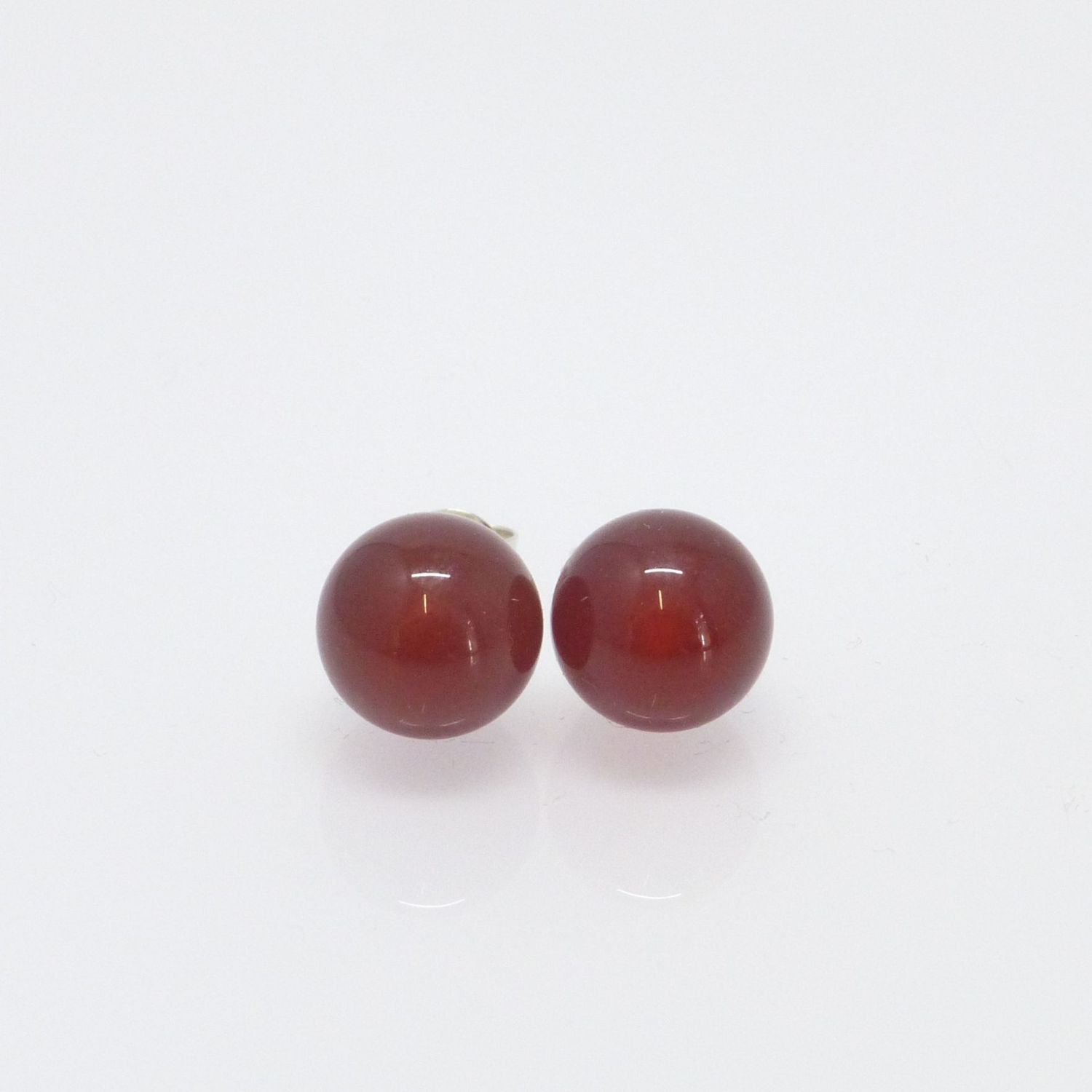 Ohrstecker Karneol Kugel -verschiedene Größen Ohrstecker Karneol Kugel -verschiedene Größen