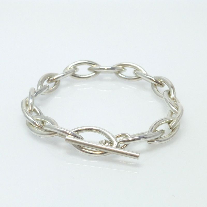 Massives Gliederarmband Siber