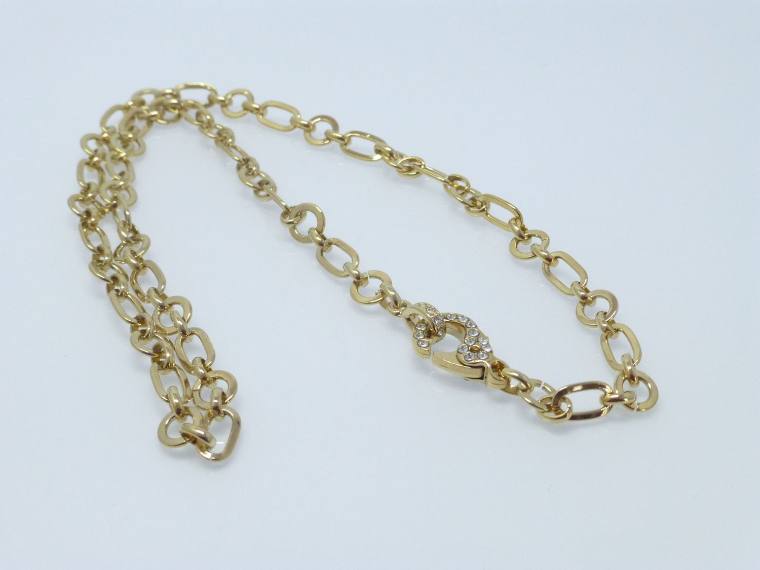 Gliederkette Gold mit Schmuckkarabiner