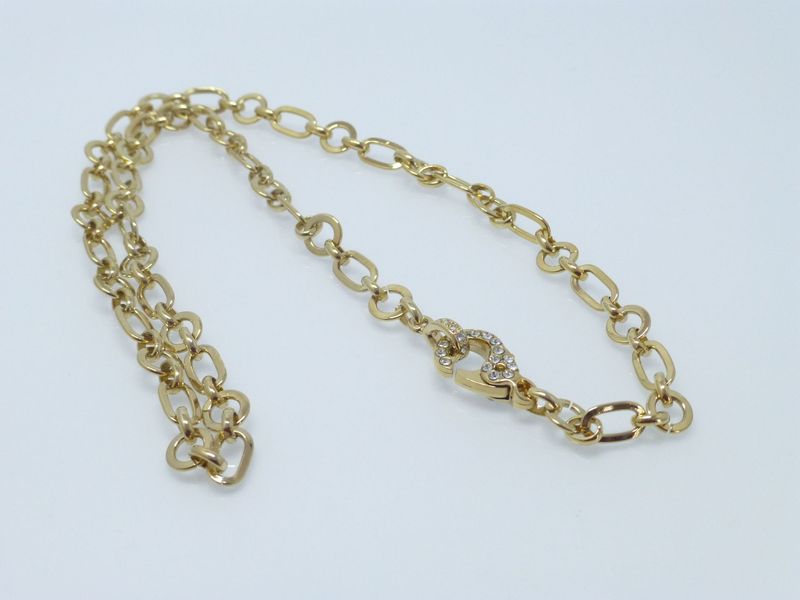 Gliederkette Gold mit Schmuckkarabiner