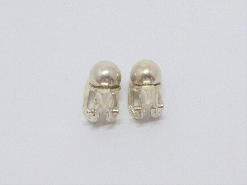 Ohrclips Silber 925 mit Kugel -versch. Größen-