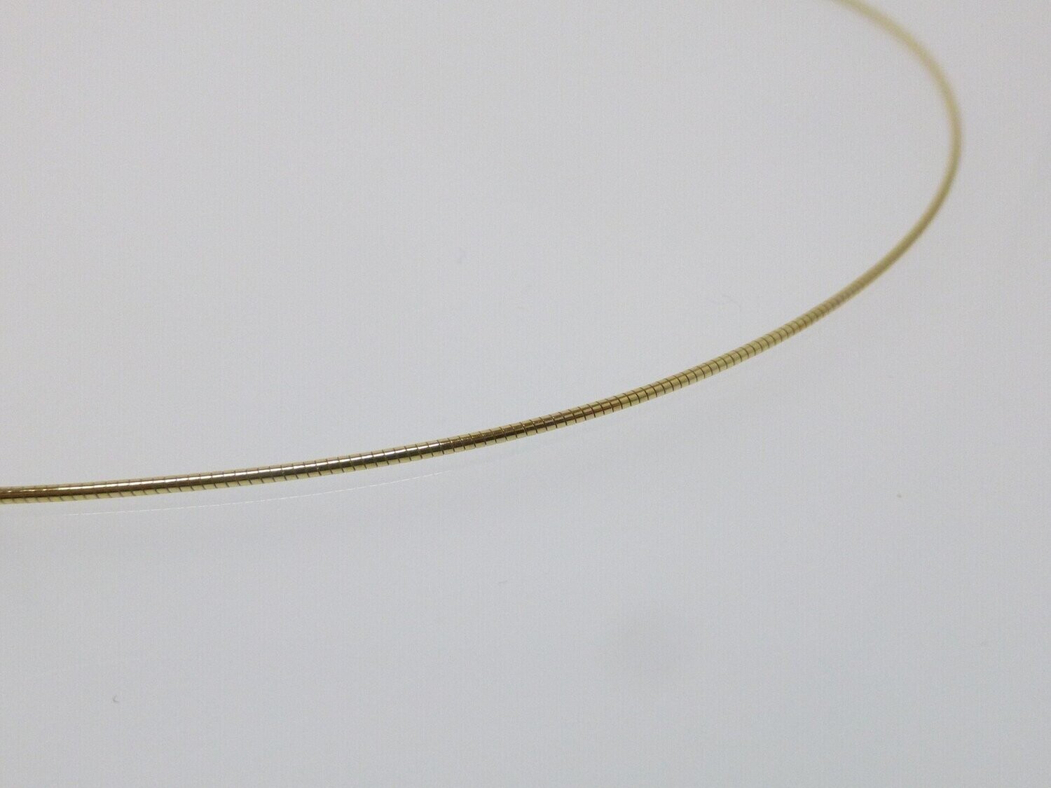 Omega-Halsreifen 925 vergoldet 1,0mm