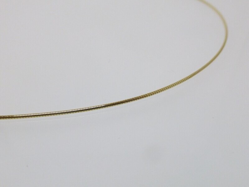 Omega-Halsreifen 925 vergoldet 1,0mm