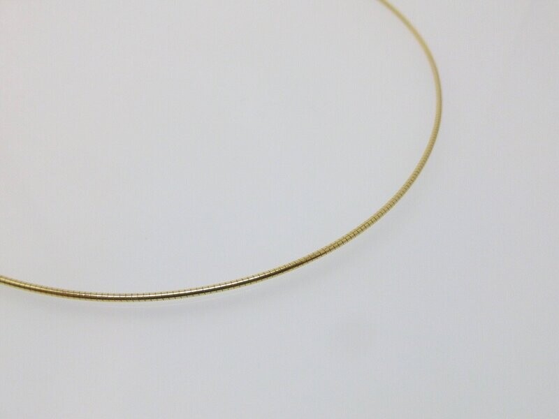 Omega-Halsreifen 925 vergoldet 1,3mm