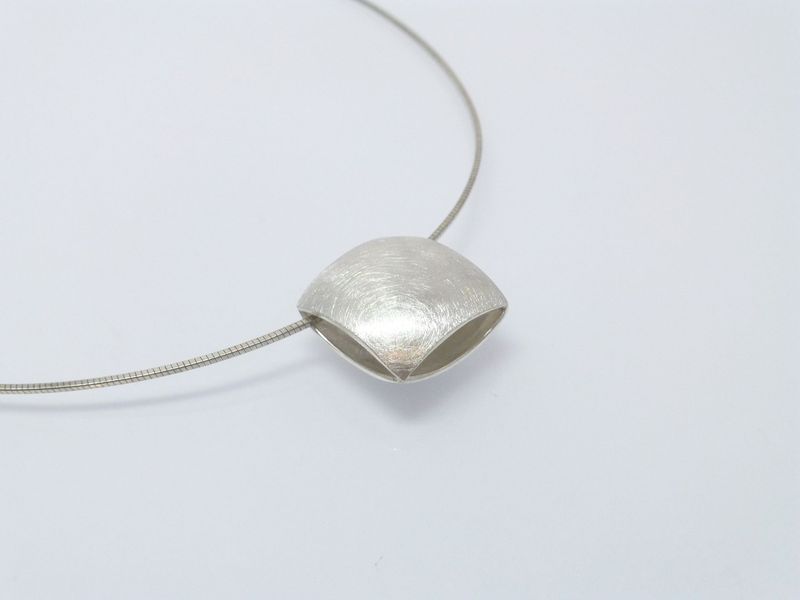 Vario-Anhänger Quadrat Argentium-Silber 20mm