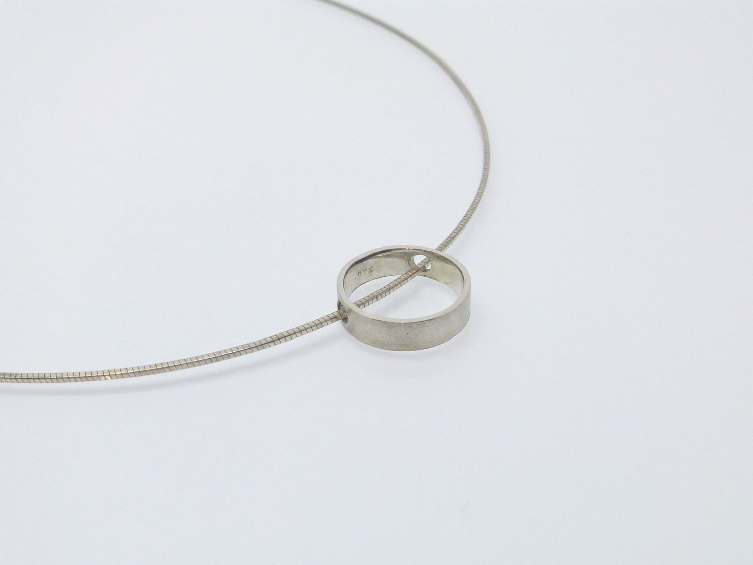 Kettenanhänger Ring Silber 925 17mm diamantiert Kettenanhänger Ring Silber 925 17mm diamantiert