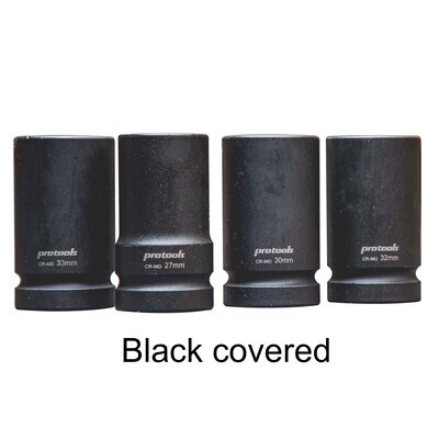 3/4” Impact sockets - Black covered, long series
