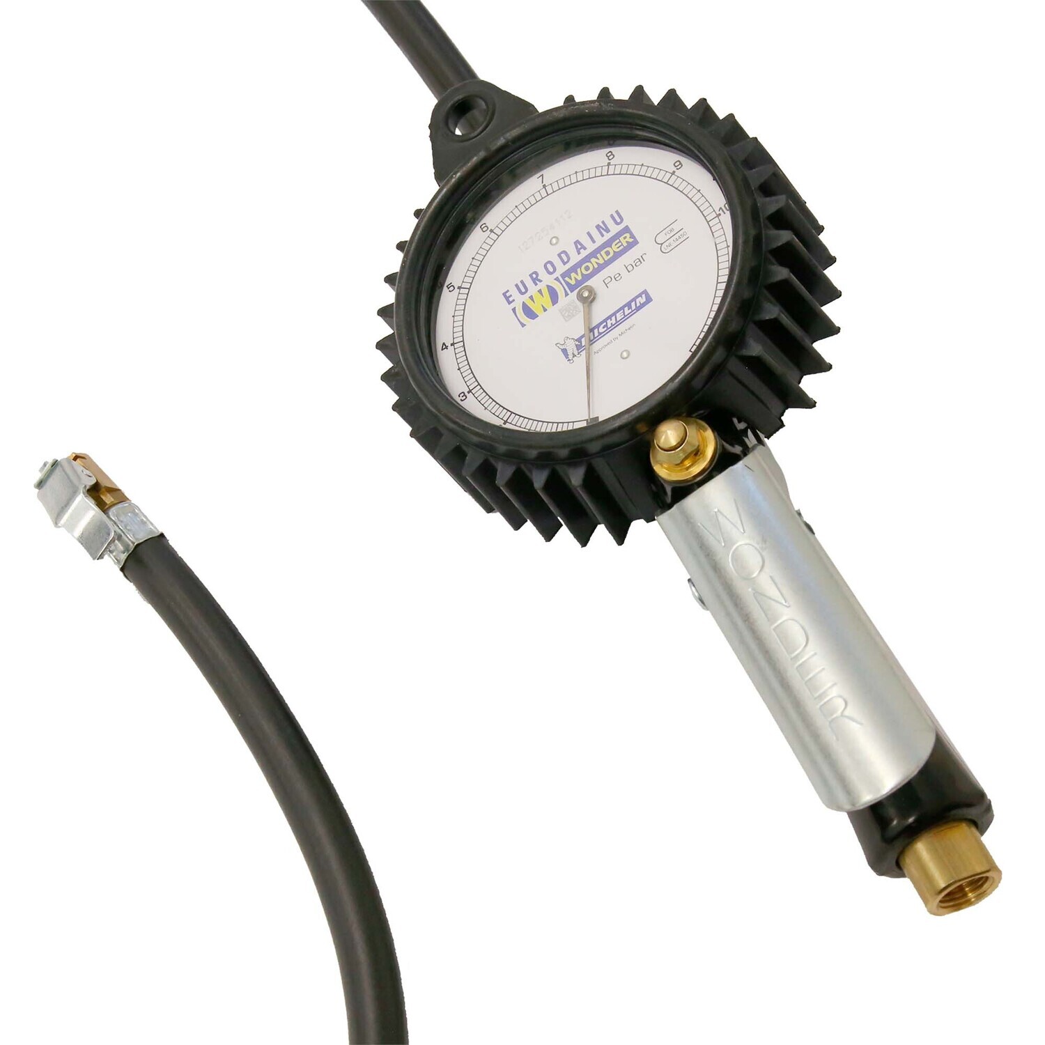 Radial type inflator gauges, 3/4”-1/2” and 1”-3/4” reduction available