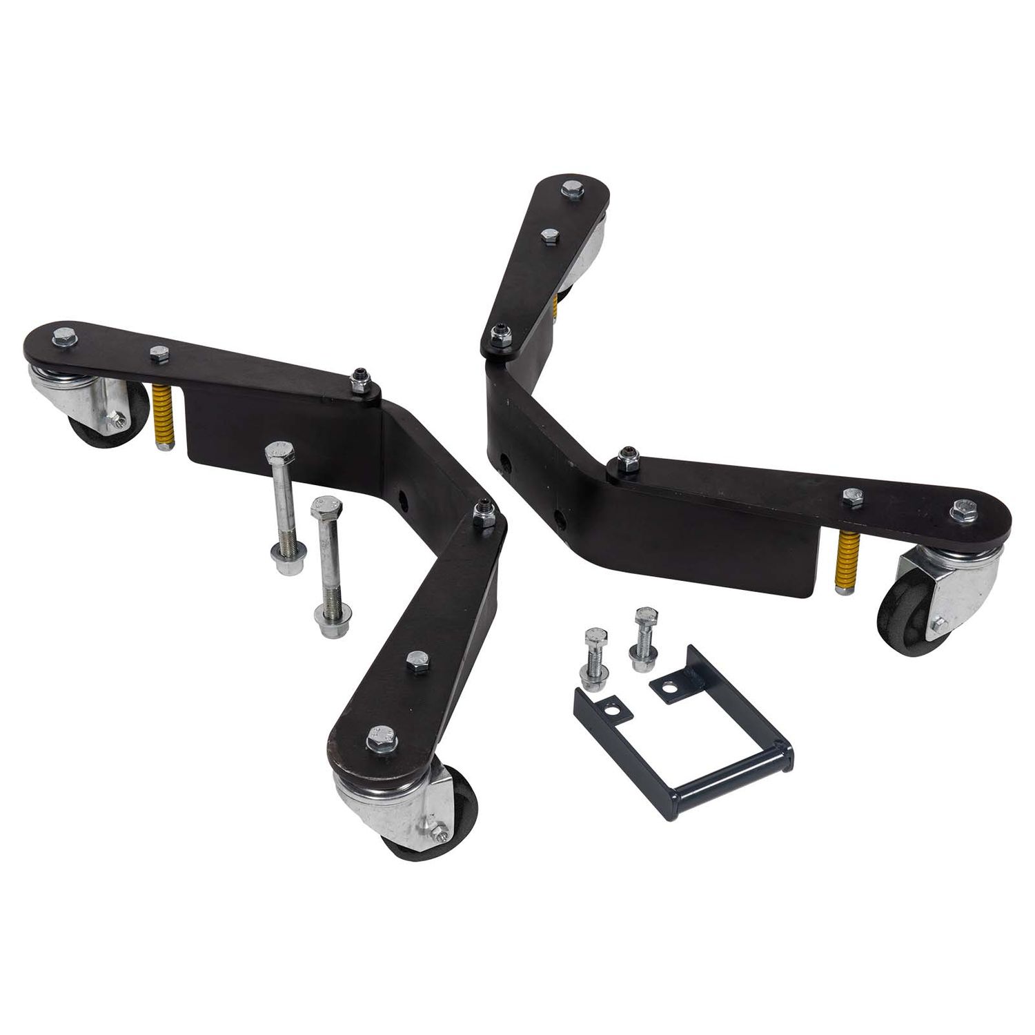 Base wheels set with handle - Accessory for suspended air-hydraulic pit jacks