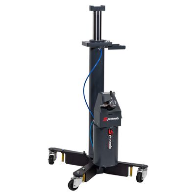 Wheeled air-hydraulic pitjacks