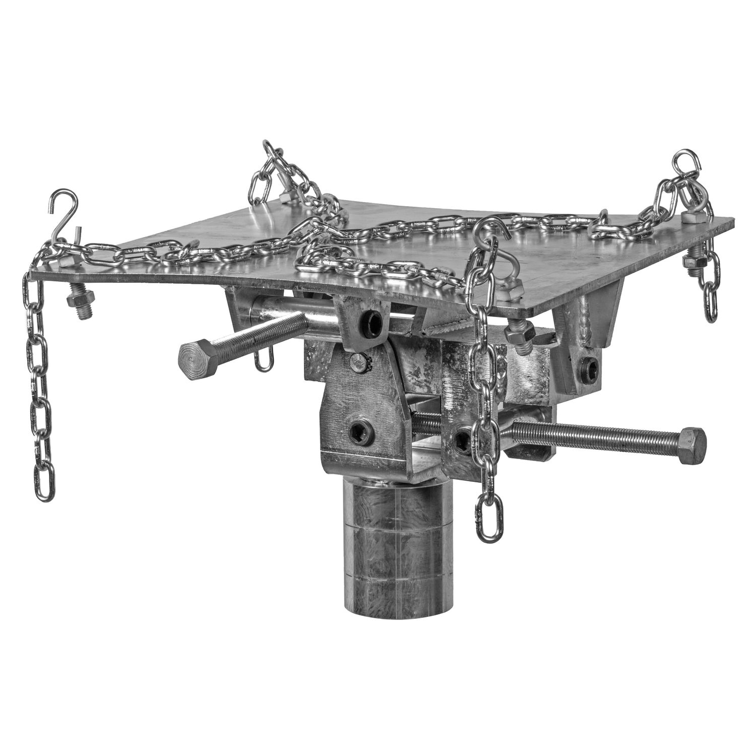 Adjustable plate with chains