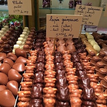 Assortiment de chocolats fourrés de Pâques