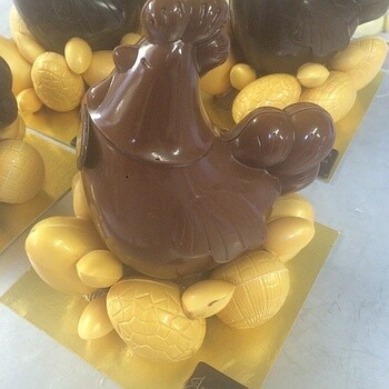La poule aux oeufs d'or, chocolat noir ou lait