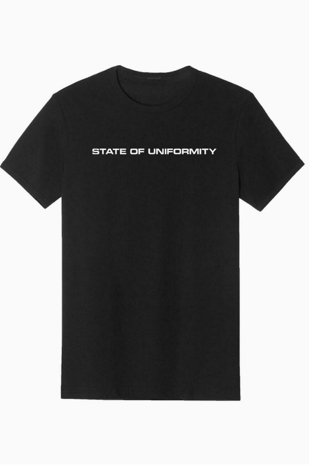 T-SHIRT NERA STATE OF UNIFORMITY