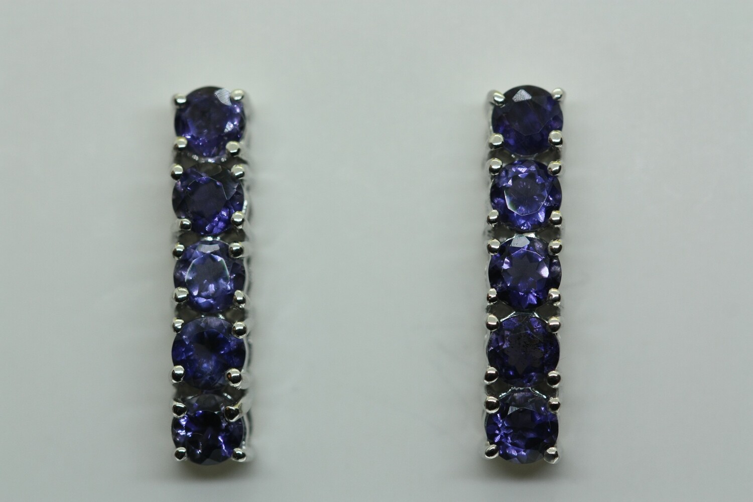Bengal Iolite  Sterling Silver Earrings