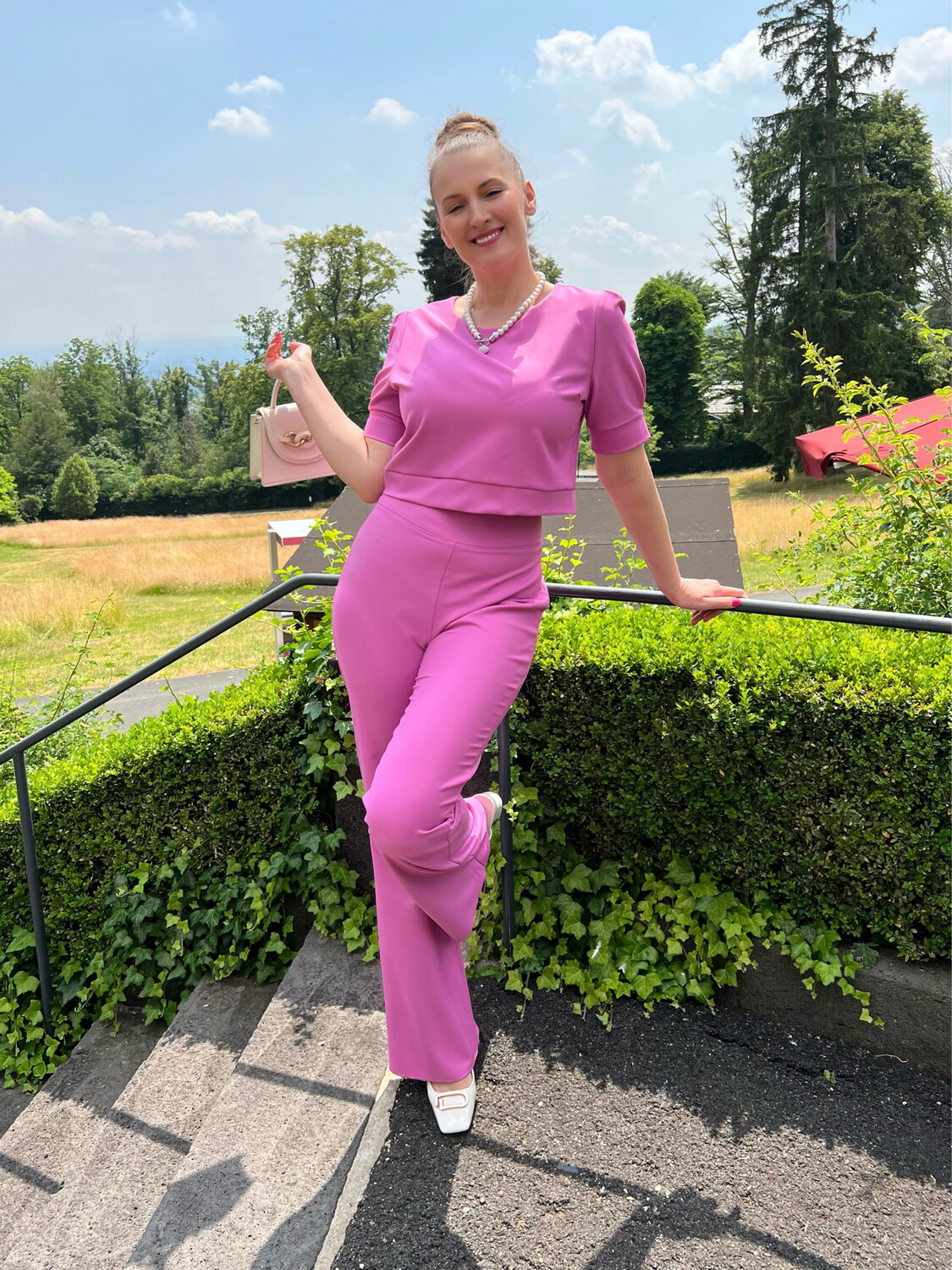 Zweiteiliges Set in Pink