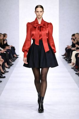 Satin Organza Bluse aus Seide