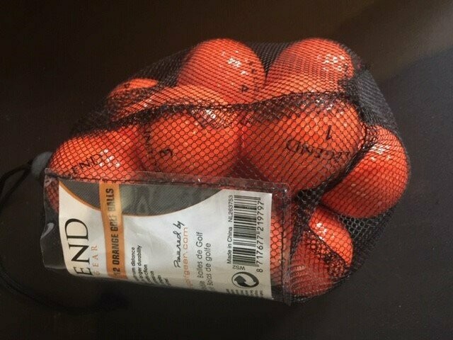 Golfballen oranje