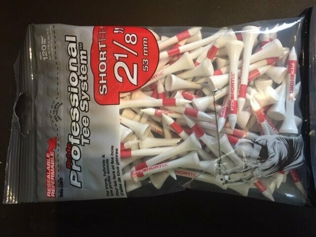 Houten Tee's Rood 53 mm