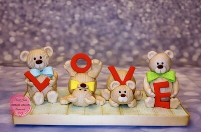 XOXO 3D Cake Bears in love! Ebook