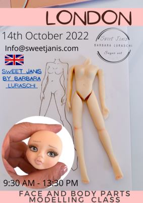 FACE AND BODY PARTS MODELLING CLASS - LONDON - 14TH OCTOBER