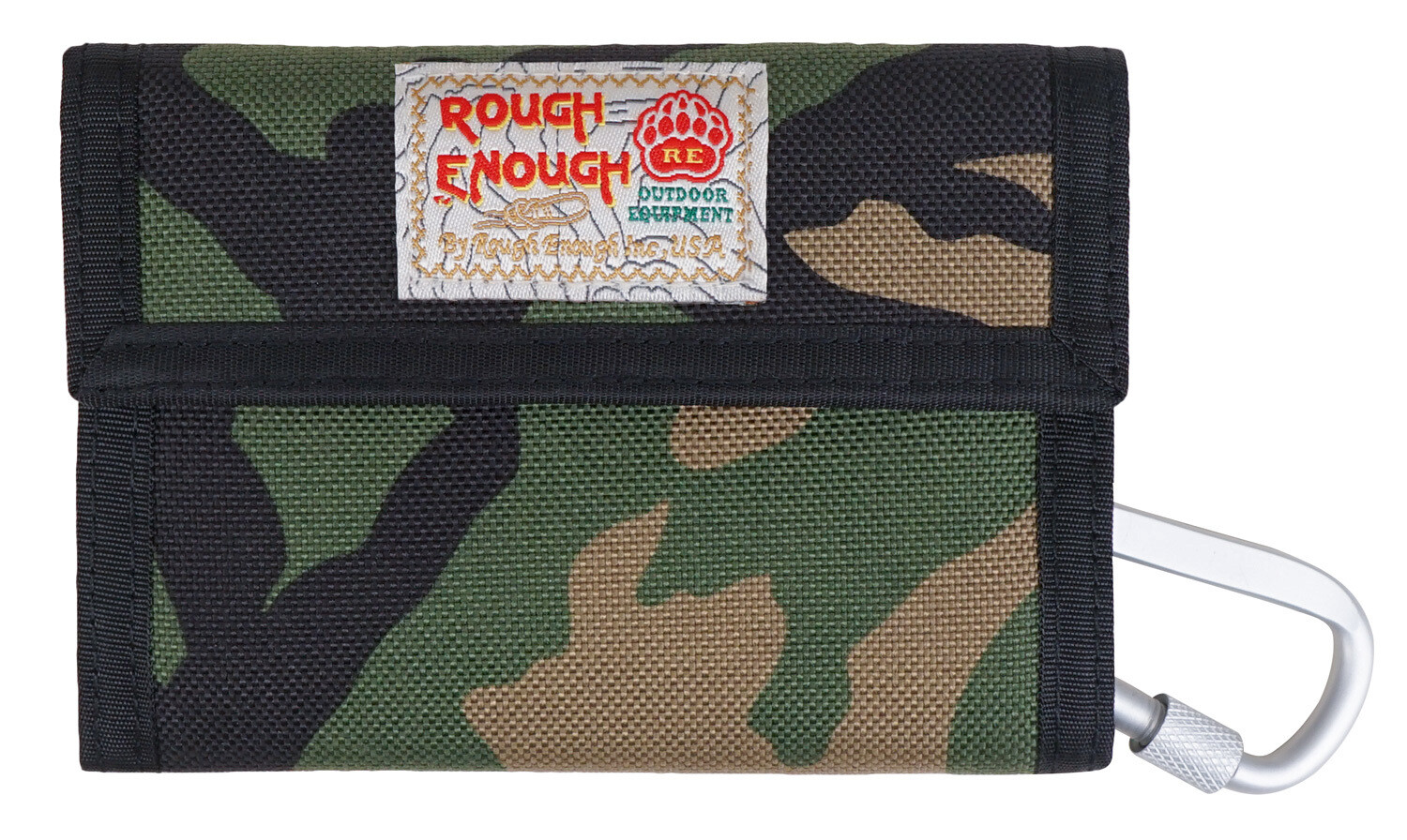 RE8346 Camo Kids Wallet Canvas with Zipper Credit Card Holder