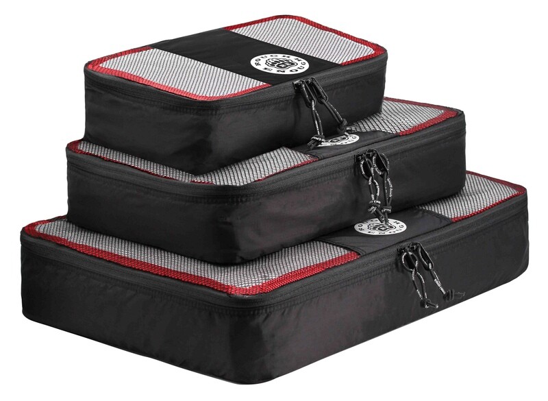 RE8431 Soft Durable CORDURA 3 Set Lightweight Luggage Packing