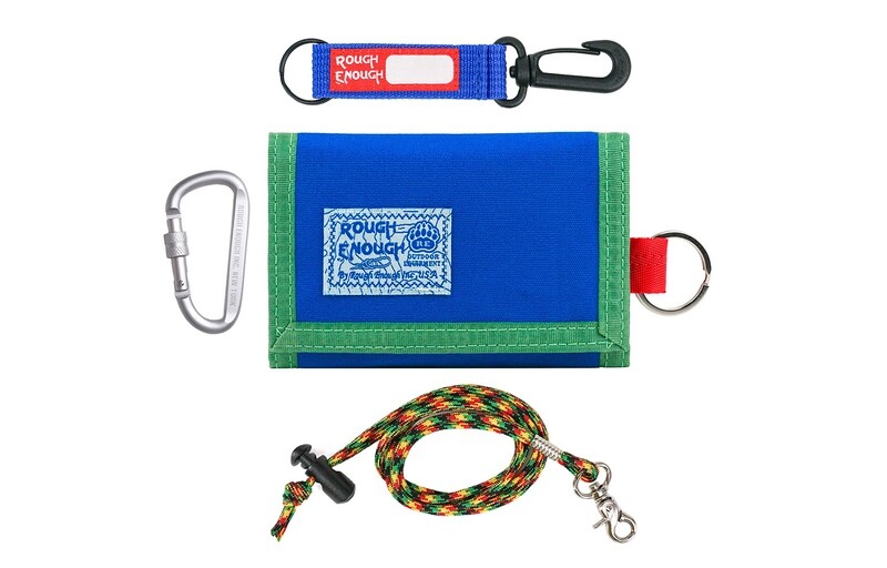 RE8529 Rough Enough Kids Wallet with Lanyard in Waxed Canvas