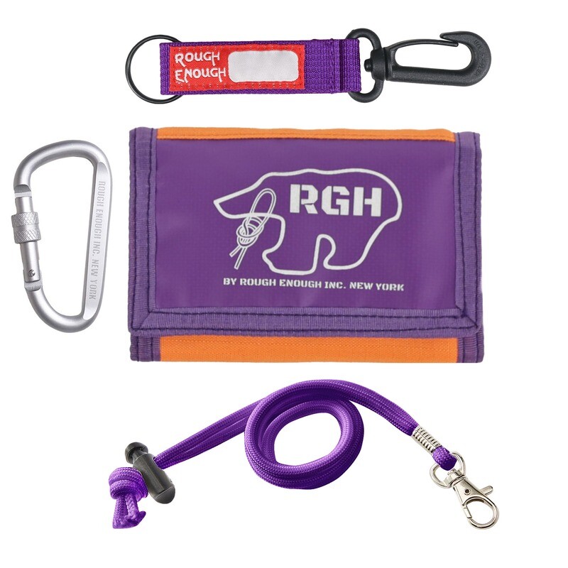 Rough Enough Kids Wallet for Kid Teen Girls Boys Wallets with Lanyard Keychain