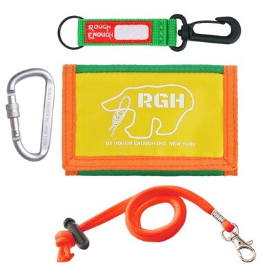 Rough Enough Kids Wallet for Kids Teen Girls Boys Wallet with Lanyard Keychain