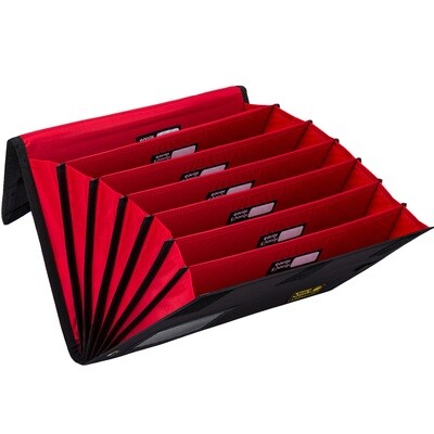 Rough Enough Expanding File Folder Organizer Accordion Important Document Holder Bag Expandable with 7 Pockets