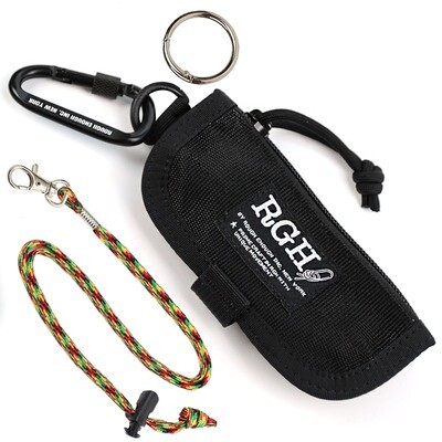 Rough Enough Car Key FOB Holder Keychain Case Coin Pouch Wallet with Neck Lanyard Pocket For Key