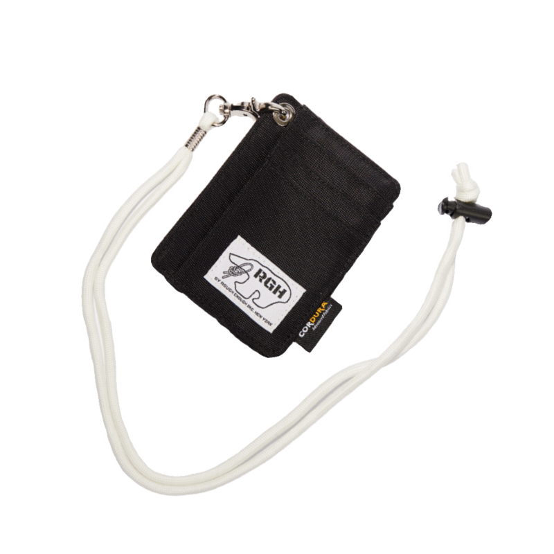 RE8663 Slim Minimalist Front Pocket Wallet Credit Card Holder For Men with Neck Lanyard ID Window