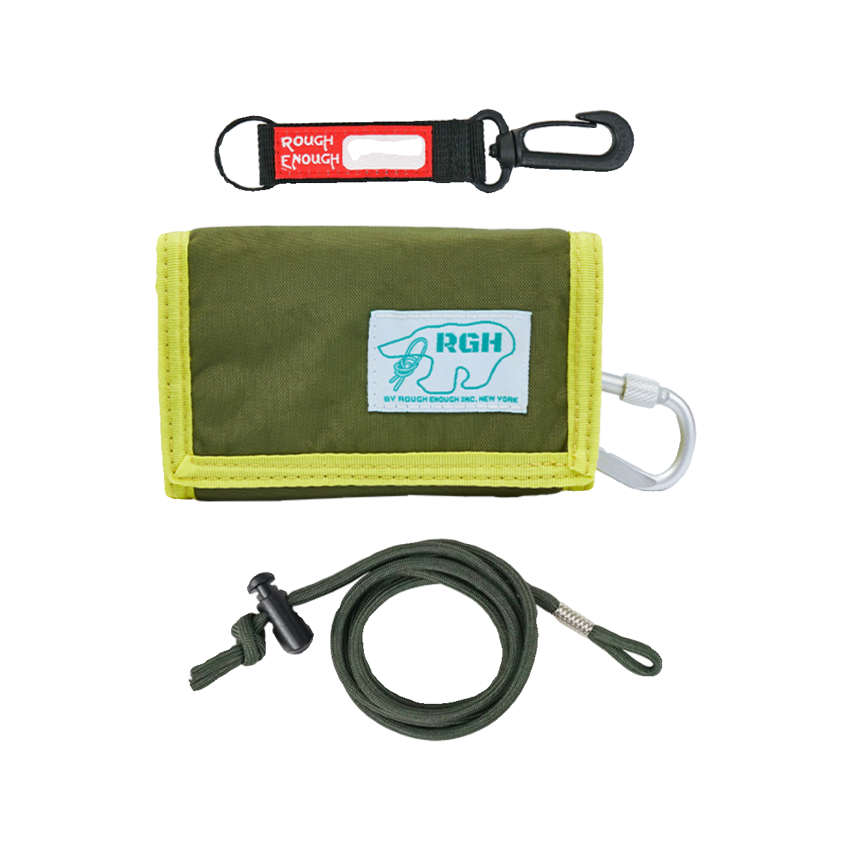 Rough Enough Avocado short purse