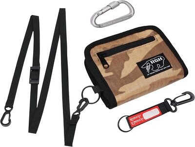 Rough Enough Boys Wallet for Teen Kids Men Neck Lanyard Card Holder Wallet with Zipper