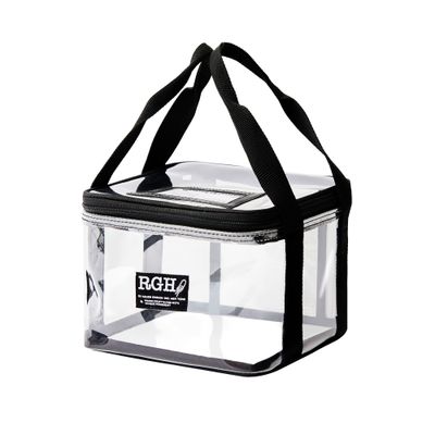 Rough Enough Clear Makeup Bag Large Cosmetic Toiletry Bags Case Organizer with Zipper Handle for Women Travel Must Haves Essentials Waterproof
