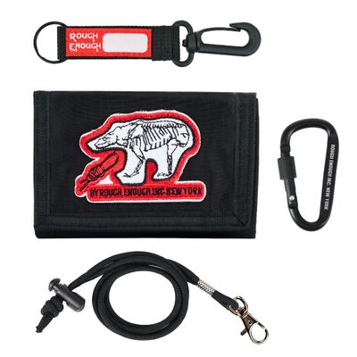 Rough Enough Boys Wallet with Neck Lanyard School Causal Outdoor Waterproof Lightweight